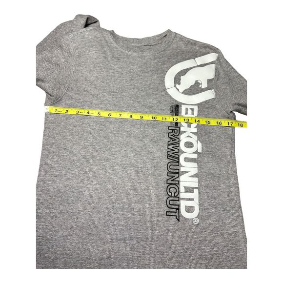 Ecko Unltd Men’s Small Gray Thermal Waffle Knit Long Sleeve Shirt - Picture 5 of 10